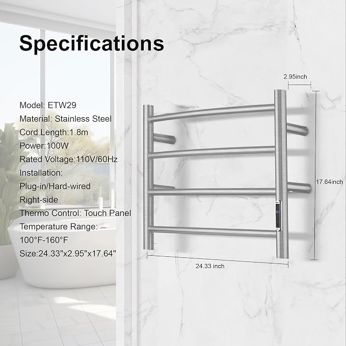 Towel Warmer with Built-in Timer - Image 4