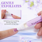 Ceramic Cuticle Pusher & Oil Pen, 2ml Rose/Lavender/Fragrance Free Scented Nail - Image 2