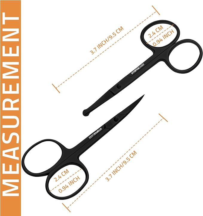 Utopia Care Eyebrow Scissors, Professional Stainless Steel Small Shears - Image 2