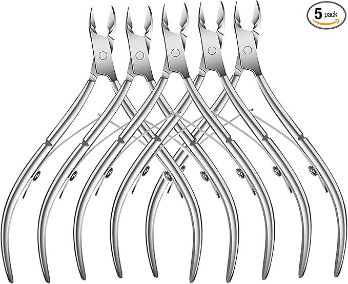 5 Packs Cuticle Trimmer, Cuticle Nippers Professional Stainless Steel Cuticle by Unknown
