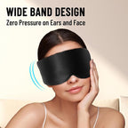 100% Mulberry Silk Sleep Mask, Large Eye Cover - Image 5