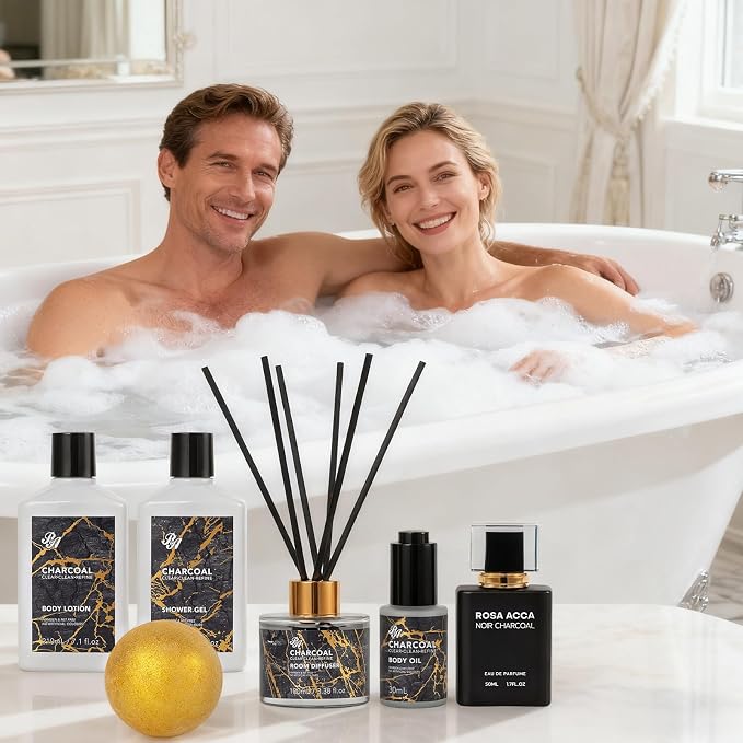 35 Pcs Charcoal Bath & Body Gift Basket - Image 7