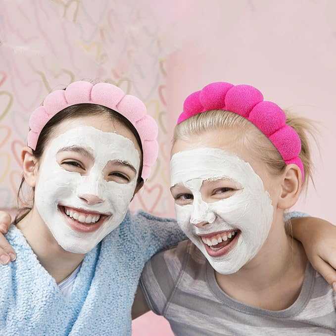 WHAVEL 3 Pack Spa Headband Skincare Headbands, Makeup Headband Sponge Terry - Image 4