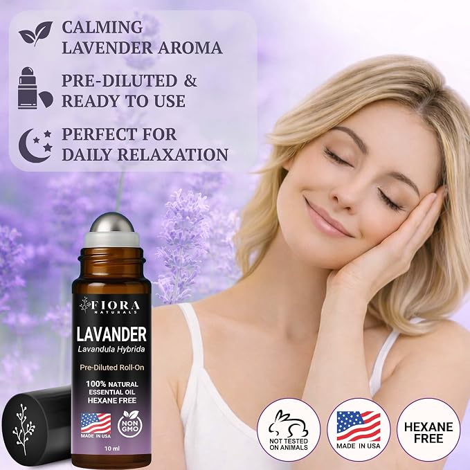 Lavender Essential Oil Roll On – Pre-diluted Calming Lavender Oil - Image 7