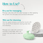 HEETA Scalp Massager Shampoo Brush 2 Pack, Soft Silicone Bristles to Remove - Image 5