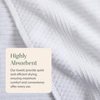 Springtree Home 100% Cotton Bath Towel Set | 6 Piece Set | Absorbent & - Image 8