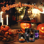 4 Pack Black Halloween Scented Candles -7oz Soy Wax Candles - Image 9