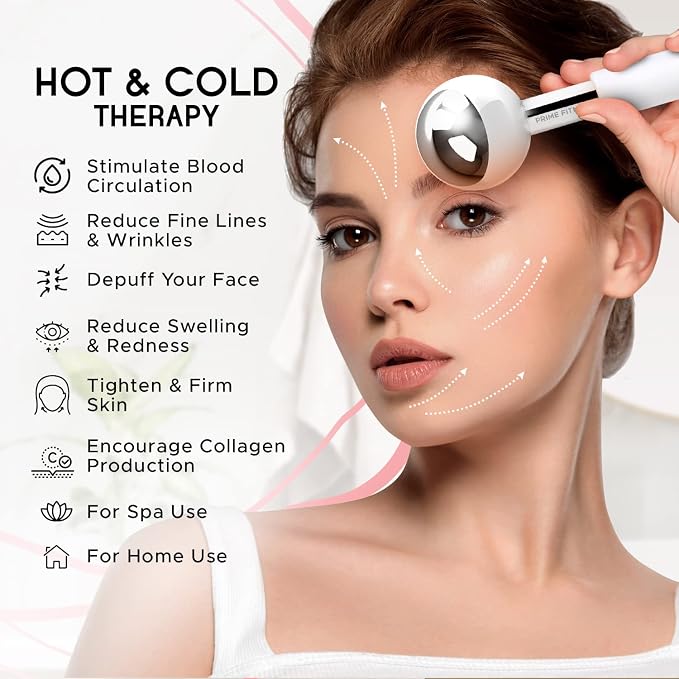 Ice Globes for Facials | Unbreakable Steel Cooling Roller | Cryo Sticks for - Image 4