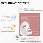 8pcs Collagen Face Mask, Hydrogel Overnight Face Mask - Image 6
