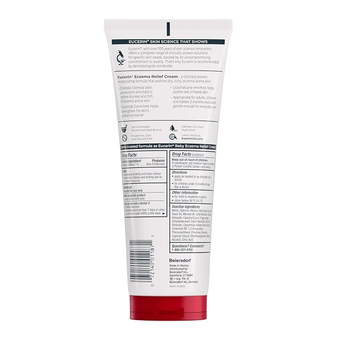 Eucerin Eczema Relief Cream, Full Body Lotion, Moisturizing Eczema Cream - Image 11