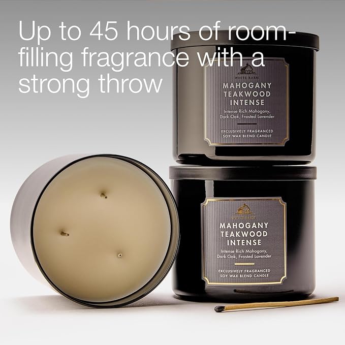 Bath & Body Works Mahogany Teakwood Intense 3-Wick Candle - Image 5