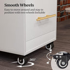 Wood Salon Trolley with Wheels - Image 5