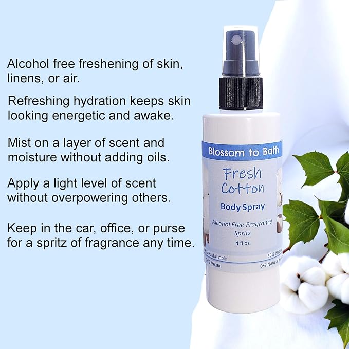 Blossom to Bath Fresh Cotton Body Spray - Image 3