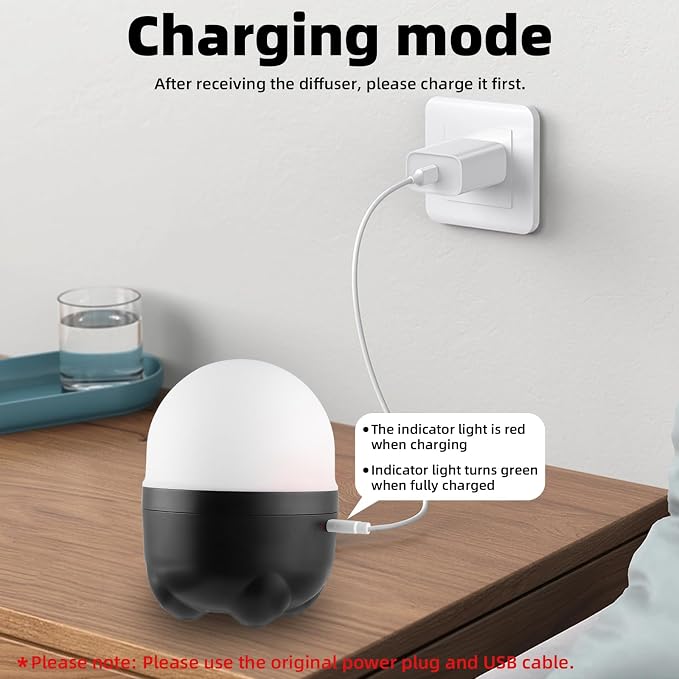 SEEDSEEL 150ML Cordless Essential Oil Diffuser, Built-in 6000mAH Rechargeable - Image 4
