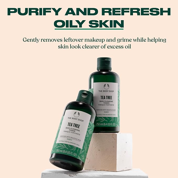 The Body Shop Tea Tree Skin Clearing Mattifying Toner – Purifying Vegan Facial - Image 3