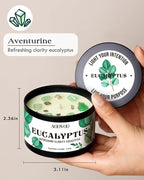 AOOVOO 2 Pack Eucalyptus Mint Candles – Aromatherapy Candle - Image 5