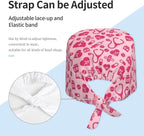 Working Cap Scrub Caps with Sweatband Adjustable Tie Back Hat Nurse Surgical - Image 2