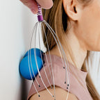 rosenice Scalp Massager Hand Held Therapeutic Head Scratcher Steel Wire Head - Image 7