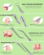 Nail Files and Buffers, MORGLES Nail Prep Kit - Image 6