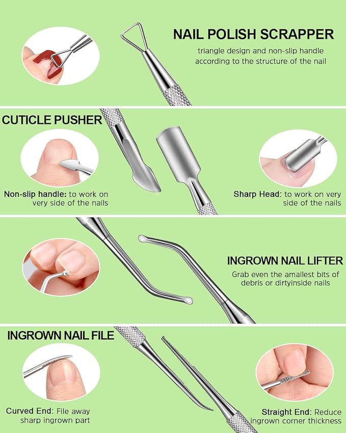 Nail Files and Buffers, MORGLES Nail Prep Kit - Image 6