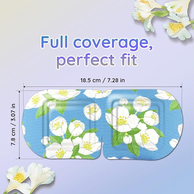 BLOOMORA 16 Pack Steam Eye Mask Variety Set Lavender Chamomile Jasmine and - Image 8