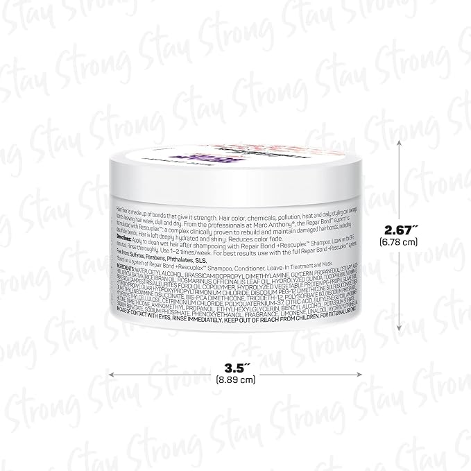 Marc Anthony Repairing Hair Mask, Repair Bond +Rescuplex - Image 2