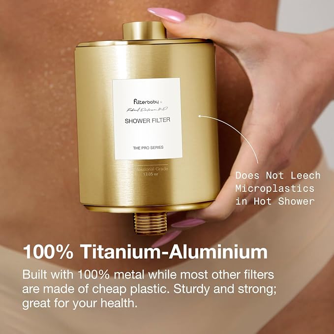 Filterbaby All-Metal Shower Filter Pro, IAPMO Certified to NSF 177, Doctor - Image 5