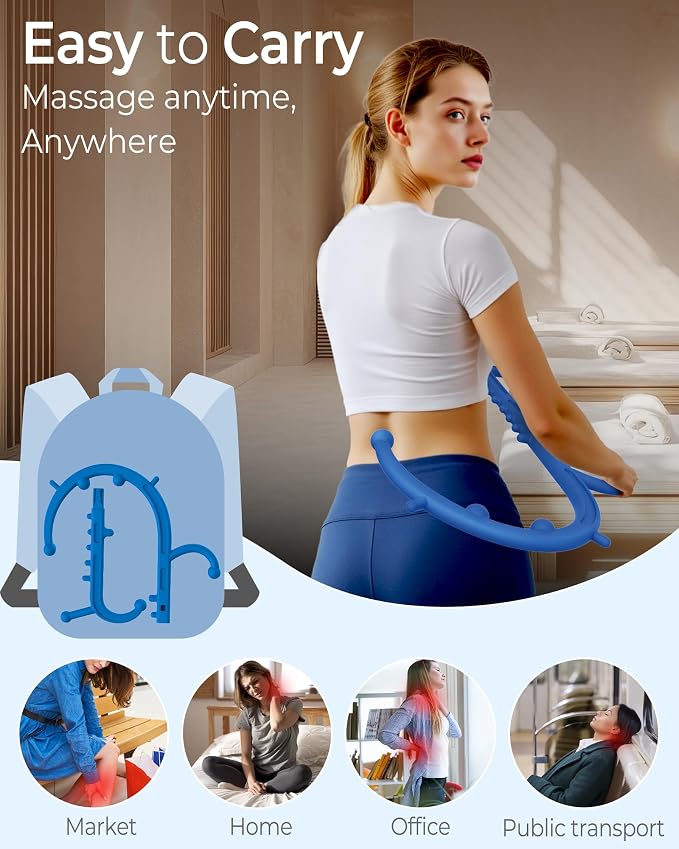 Back and Neck Massager for Pain Relief Deep Tissue, Upgraded Full Body Trigger - Image 5