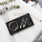 Luxspire Bathroom Vanity Tray, 8 x 4 inch Resin Dresser Jewelry Ring Dish Tank - Image 4