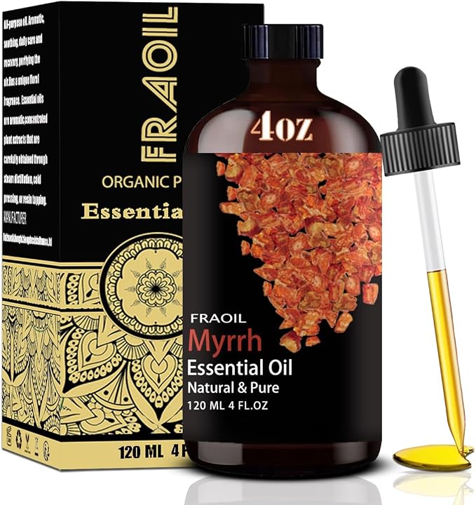 Myrrh Essential Oil, Myrrh Oil 4 Fl Oz 120ML by FRAOILESSENTIALOIL