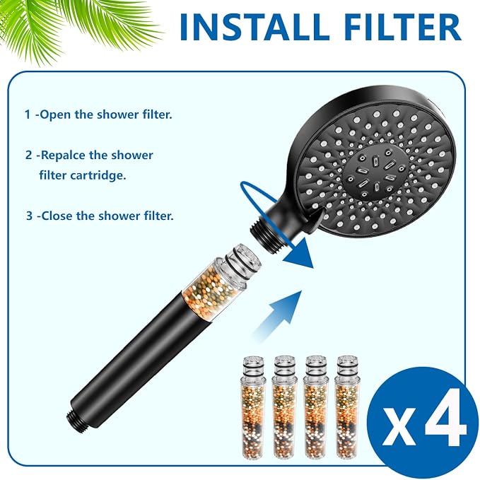 Water Replacement Filter for Shower Head, Compatible - Image 7