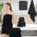 18 Piece Family Bath Towel Set Include 6 Bath Towels, 6 Hand Towels and 6 - Image 4