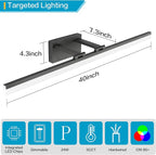 SOLFART Dimmable Matt Black Bathroom Vanity Light Light Fixtures - Image 4