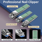 BLESWIN 10-Piece Nail Clipper Manicure Set, Professional Small Nail Care Kit - Image 3