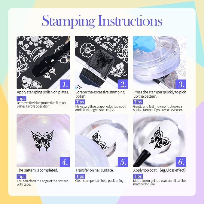 Born Pretty Nail Art Stamping Polish Halloween Nail Polish Set Manicure Print - Image 8