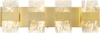 Modern LED Bathroom Light Fixtures Dimmable 4-Light Gold Vanity Light, 5CCT - Image 9