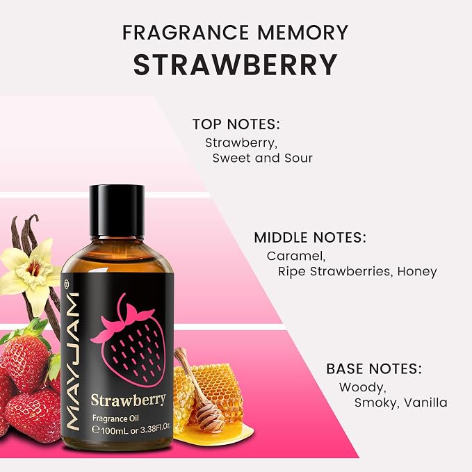 MAYJAM 100ML/3.38FL.OZ Strawberry Fragrance Oils - Image 4