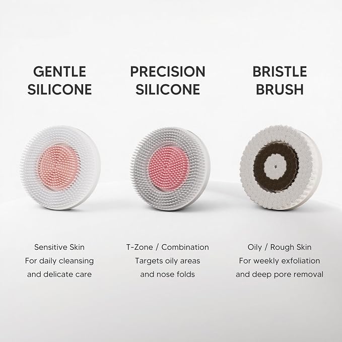 Electric Facial Cleansing Brush, Rechargeable Waterproof Dual Rotating Face - Image 9