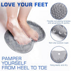 Shower Foot Scrubber Mat Back Washer Exfoliating Bath Wash Pad Wall Mounted - Image 2