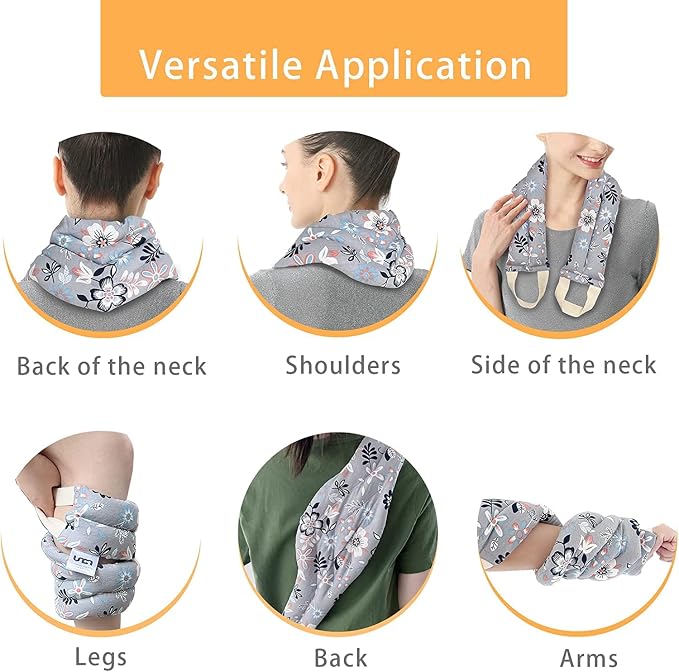 UNCN Long Wide Heating Pad for Neck and Shoulders Back 33x5.9in Microwavable - Image 7