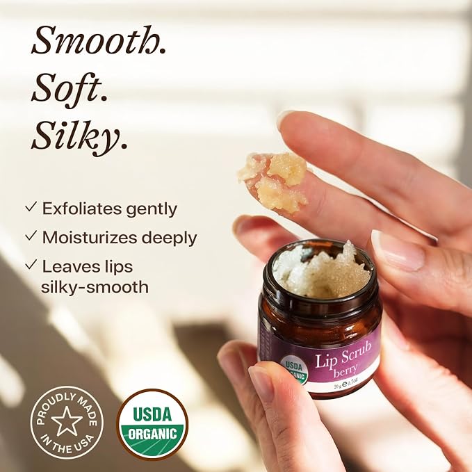 USDA Organic Lip Scrub Berry - Image 3