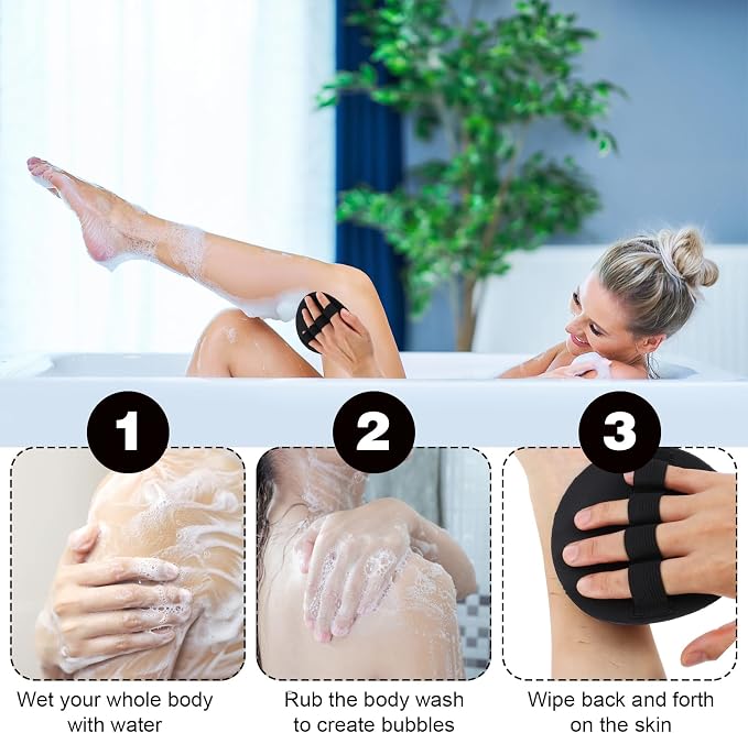 4 Pcs Exfoliating Body Scrubber, Skin Exfoliator - Image 3