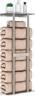 STWWO Bathroom Towel Storage for Bathroom, Wall Towel Rack for Rolled Towels by STWWO