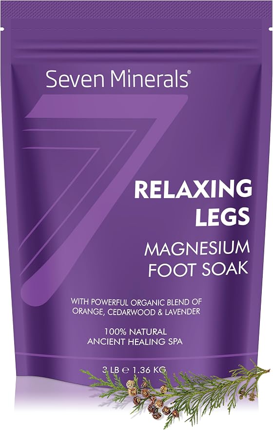 Seven Minerals Relaxing Legs Magnesium Chloride Flakes 3lb – Absorbs Better - Image 5
