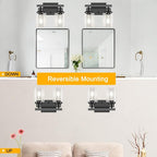 Bathroom Vanity Light, 2-Light Modern Matte Wall Sconce Lighting - Image 4