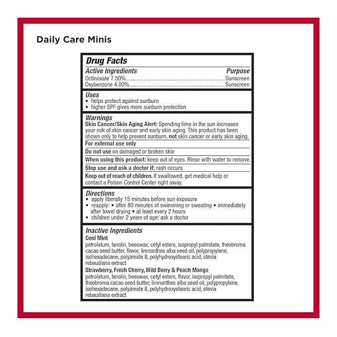 Carmex Daily Care and Daily Care Minis Moisturizing Lip Balm Pack, SPF 15 - Image 9