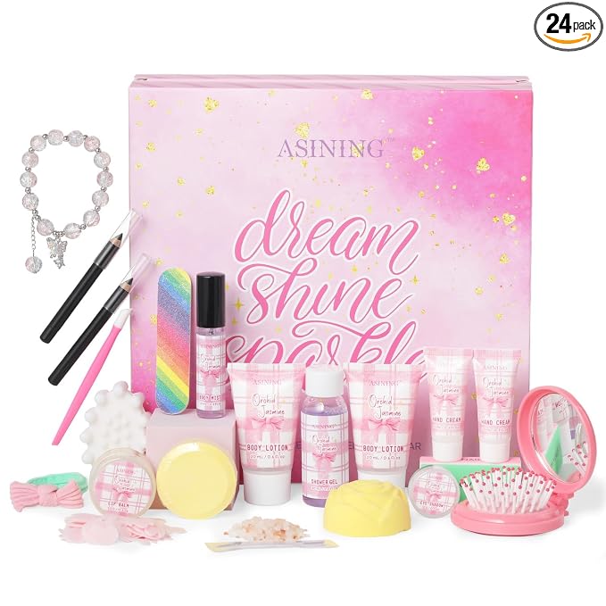 24 Day Beauty Care Advent Calendar, Makeup & Cosmetic Surprises, Birthday Gifts by ASINING