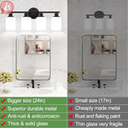 Zarbitta 4-Light Bathroom Light Fixtures, Bathroom Wall Lamp - Image 3