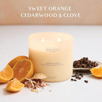 Orange, Cedarwood & Clove – Benevolence LA Large 3-Wick Scented Candle - Image 3