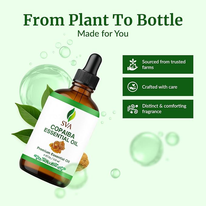 SVA Copaiba Essential Oil – 4 Fl Oz – 100% Natural Copaiba Oil - Image 4